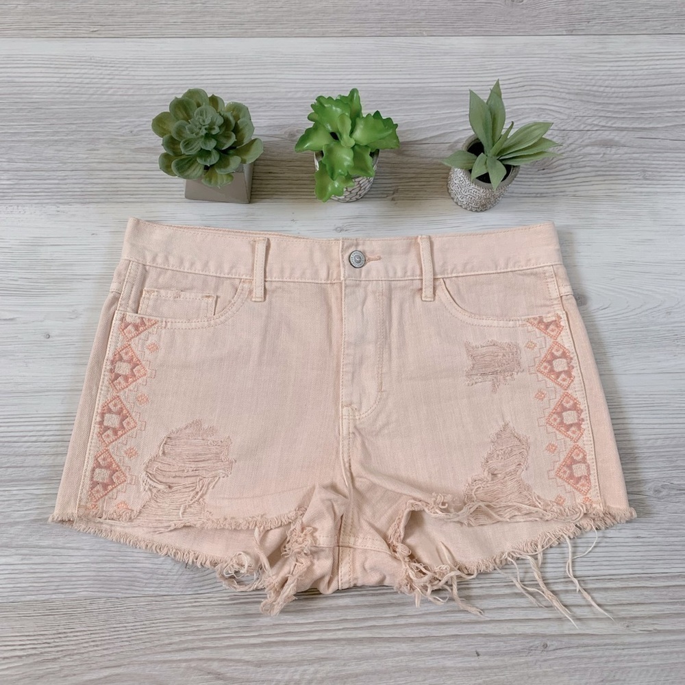 HOLLISTER high rise distressed shorts size 9